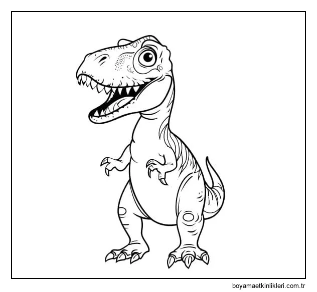Basit Dinozor Çizimi