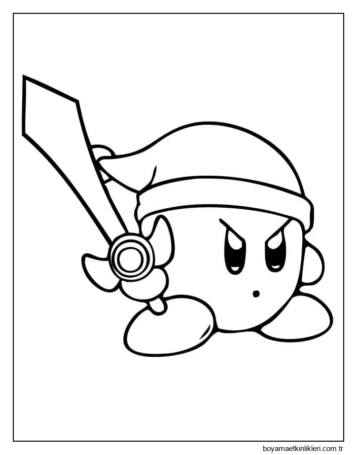Bir Kılıç Tutan Kızgın Kirby