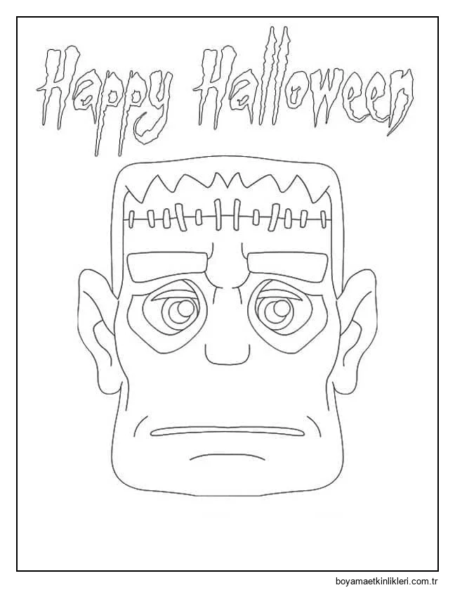 Cadılar Bayramı Frankenstein Yüzü