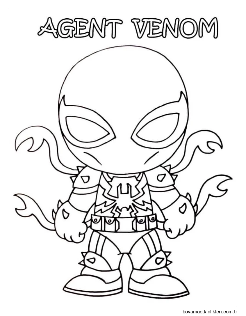 Chibi Ajan Venom'u çiz