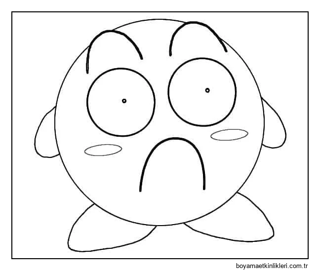 Çizmek Kirby Ücretsiz yazdırılabilir