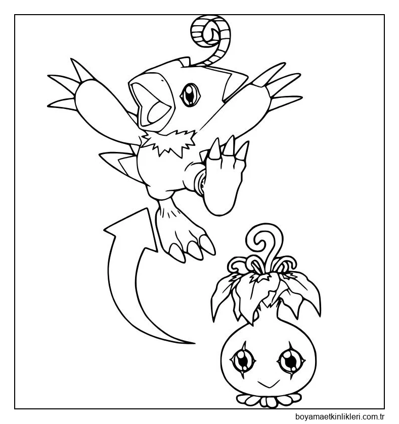 Çizmek Yokomon Biyomon'a Evriliyor