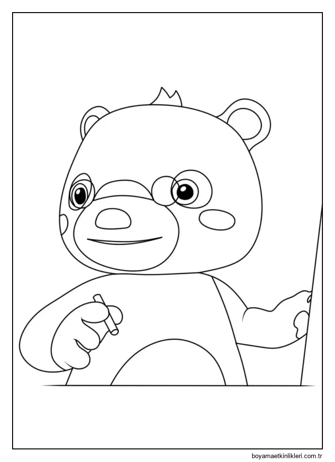 CoComelon'un renklendirilmesi için resim.