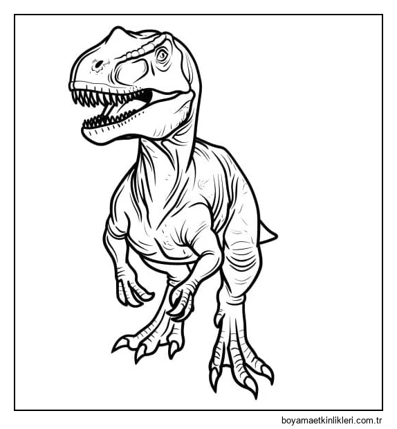 Dinozor kolay çiz
