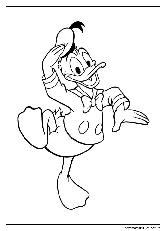 Disney'den Donald Duck'ı çizin