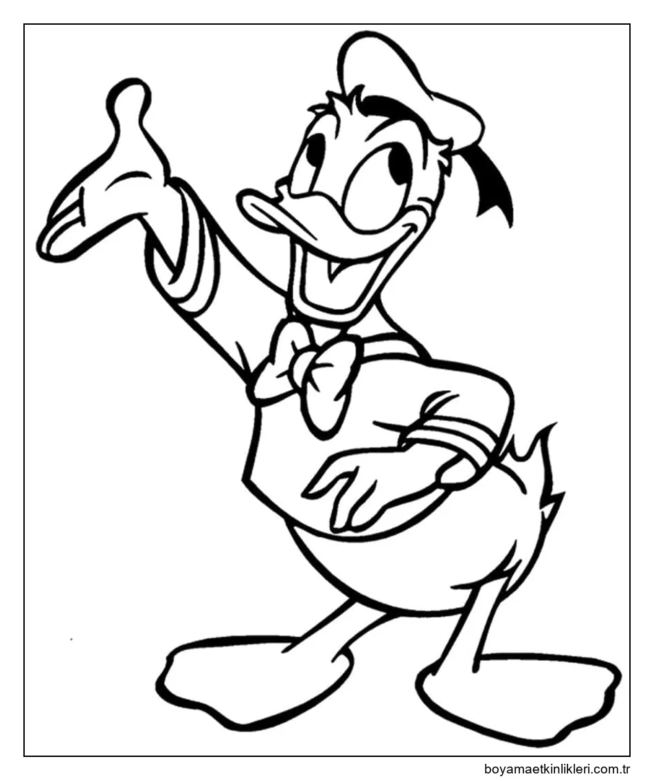 Disney Karakteri Donald Duck'ı çizin