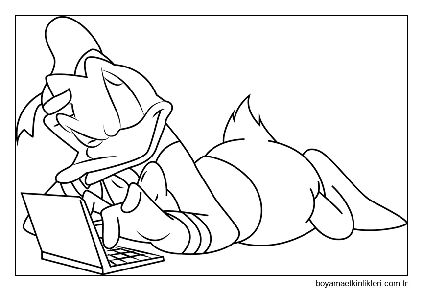 Donald Ördek Dizüstü Bilgisayarlı