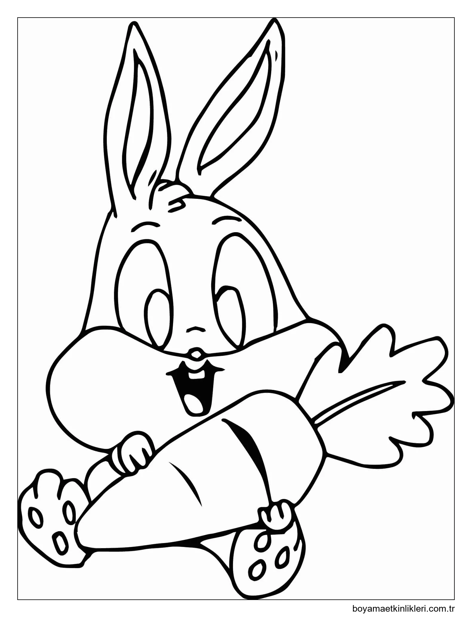 Havuç Tutan Küçük Tavşan