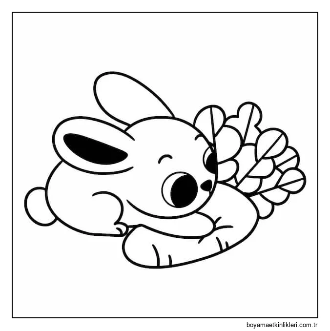 Havuç Yiyen Bebek Tavşan