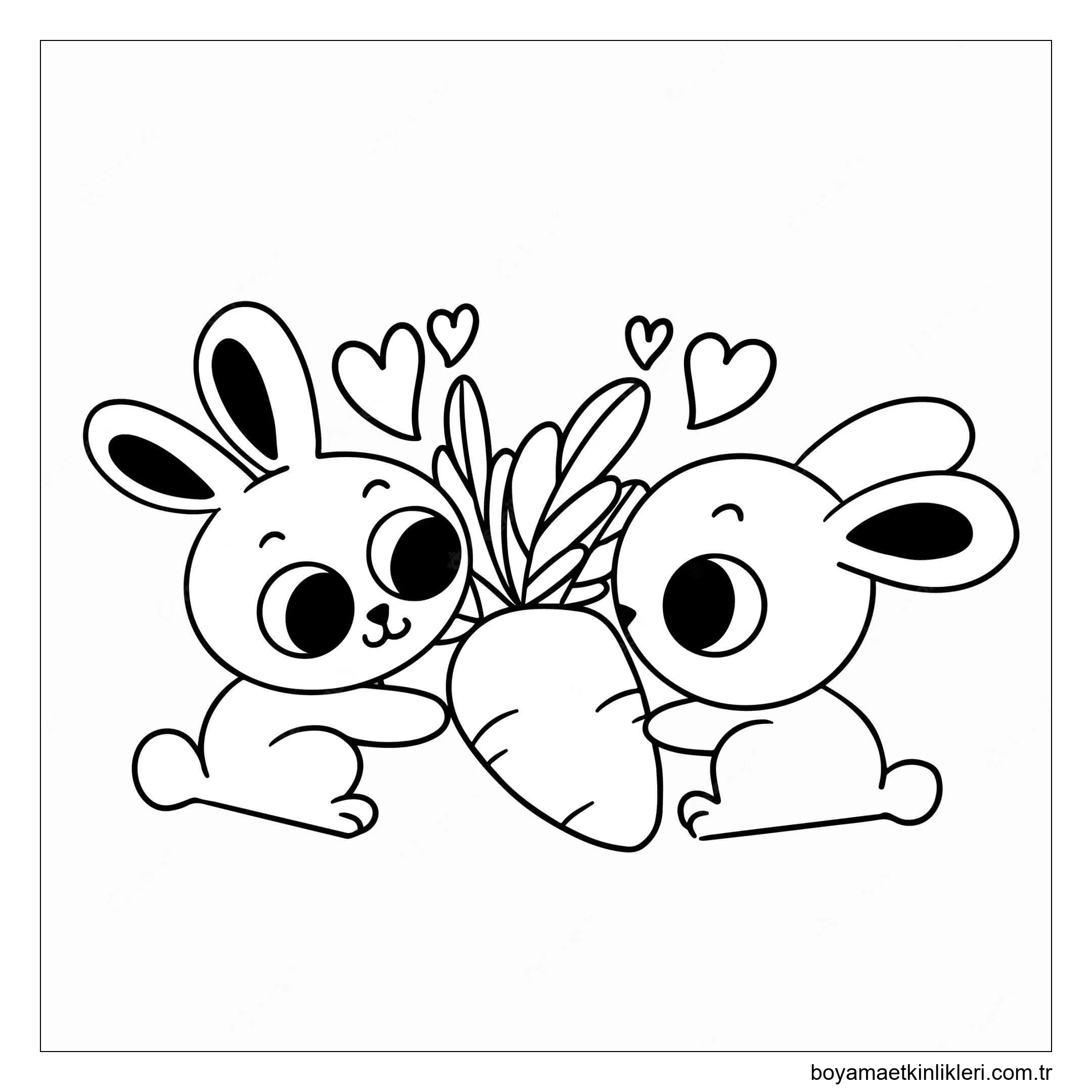 Havuçlu İki Tavşan