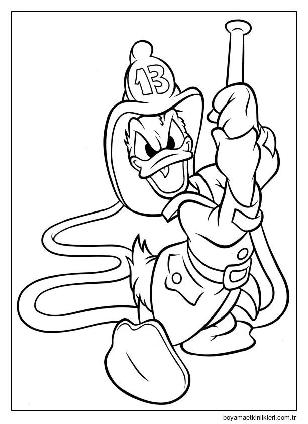 İtfaiyeci Donald Ördek