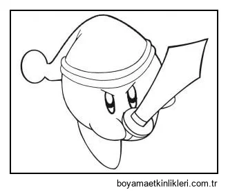 Kirby Kılıcı Tutuyor