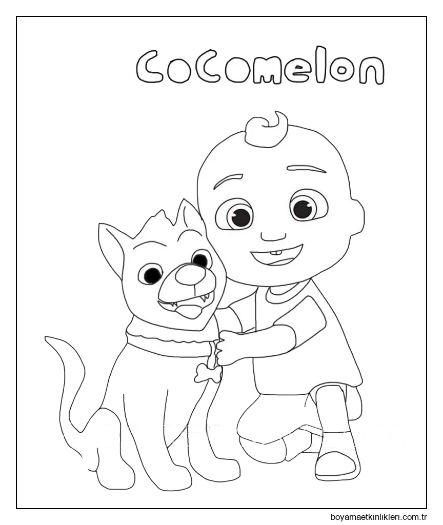 Küçük Johnny ve Puppy boyama oyunu