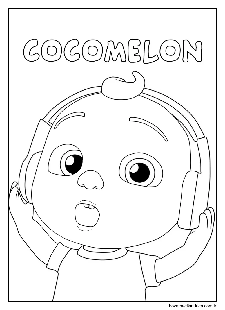 Kulaklıklı Küçük Johnny boyama oyunu