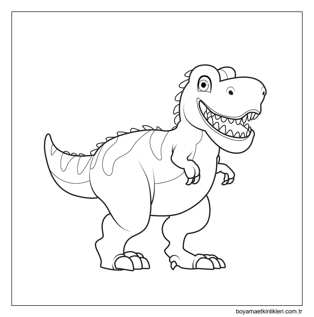 Sevimli Dinozor çiz