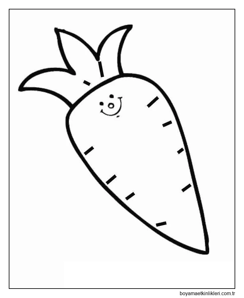 Sevimli Havuç Gülümseme