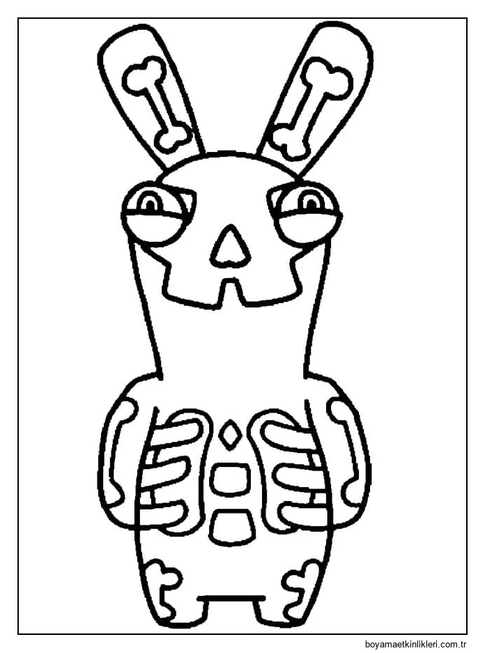 Stumble Guys Skeleton tavşan