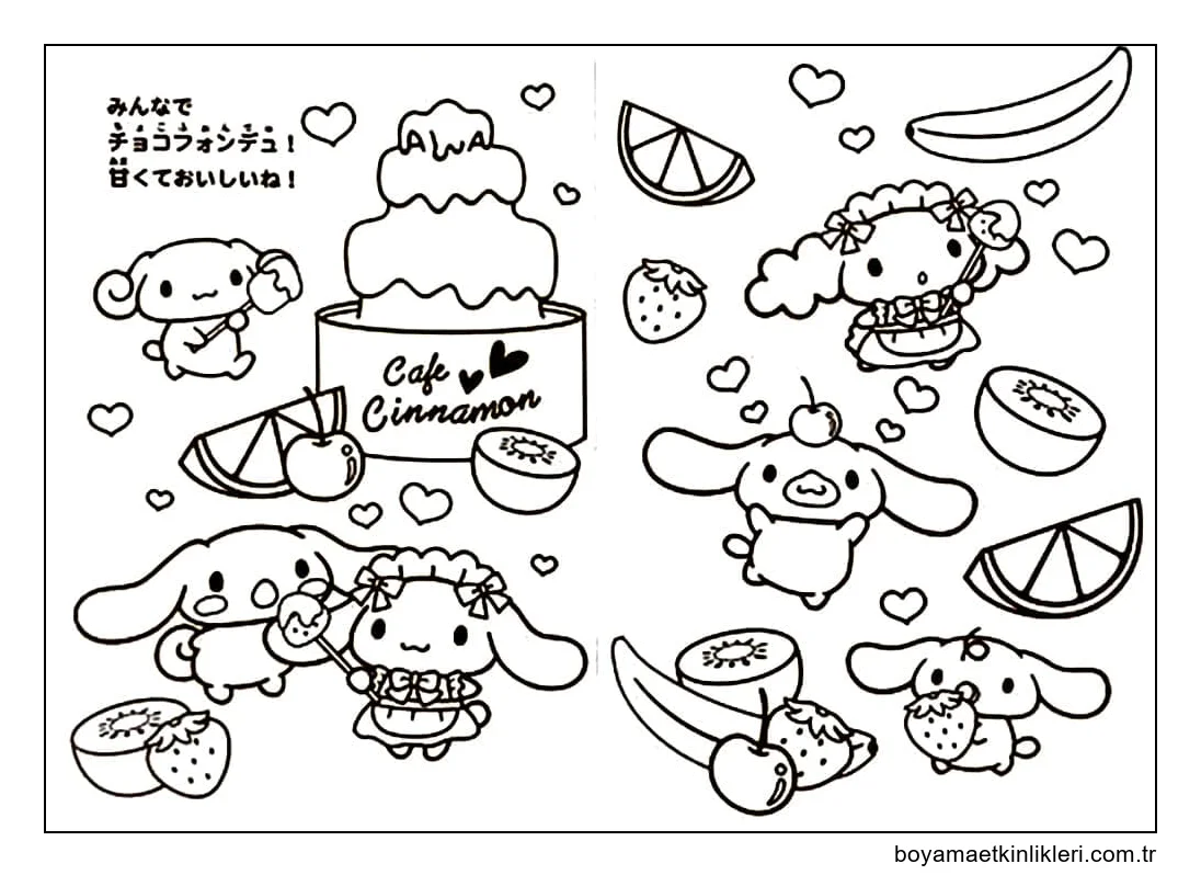 Tatlı Cinnamoroll çiz