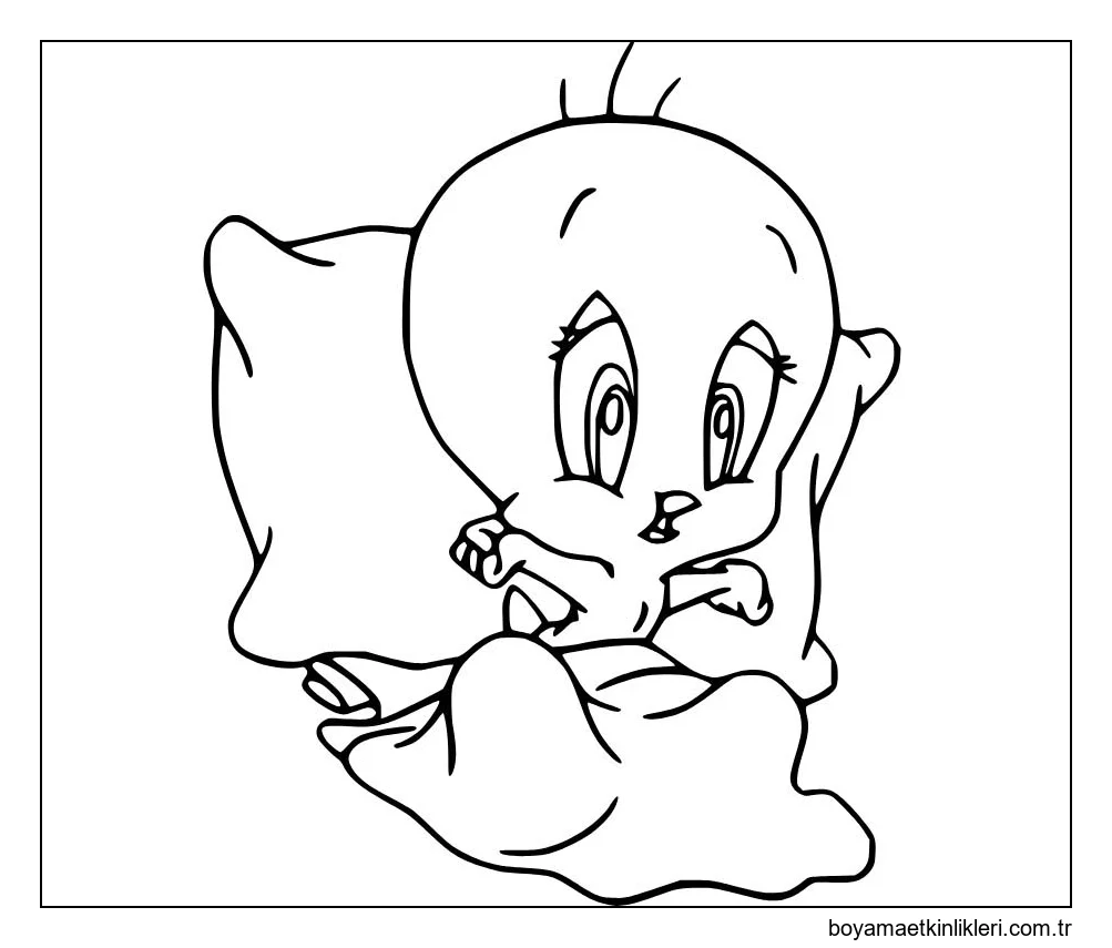 Tweety Kuş ve yastık