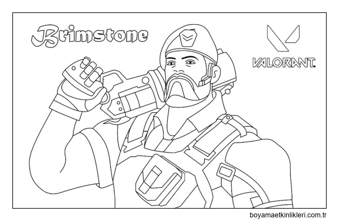 Valorant'ta Brimstone'u çizin