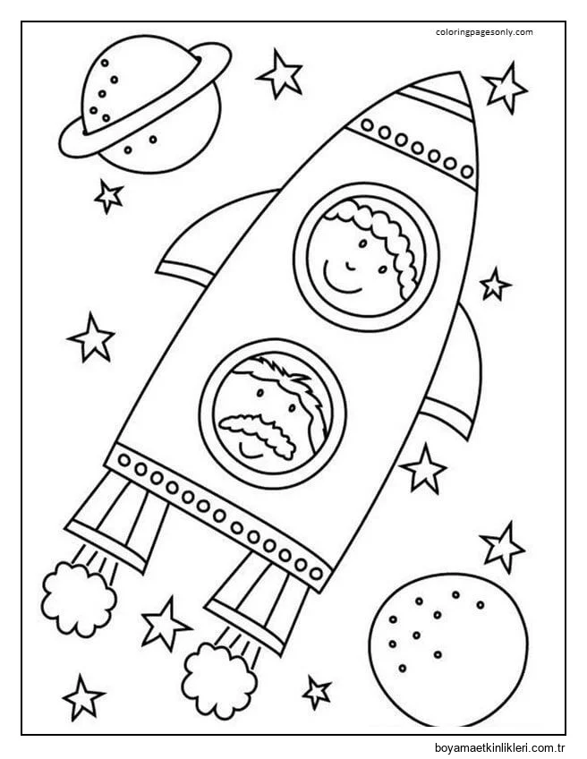 Yaşlı Adam ve çocuk Içinde Roket