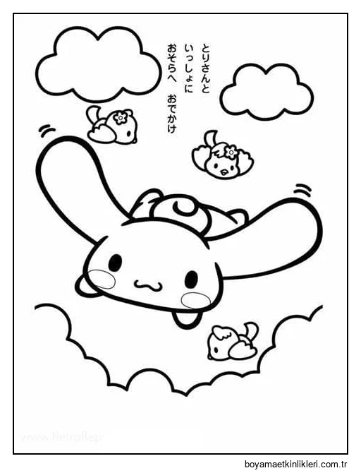 Yazdırılabilir Cinnamoroll Resmini Çiz
