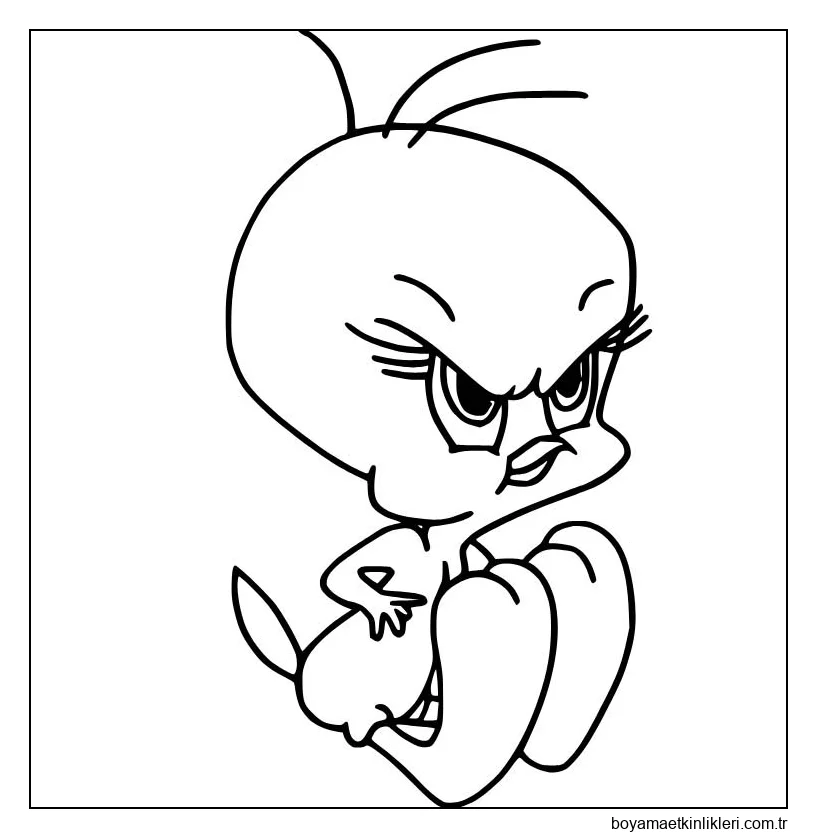 Yazdırılabilir Tweety Kuş