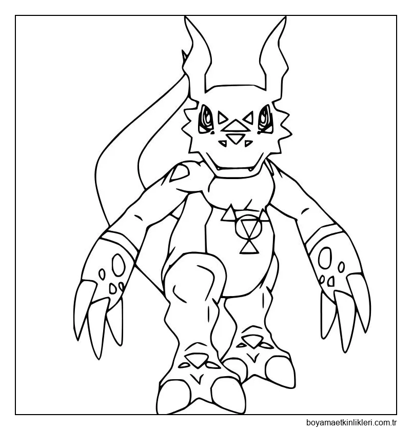 Yürüyen Guilmon'u çiz