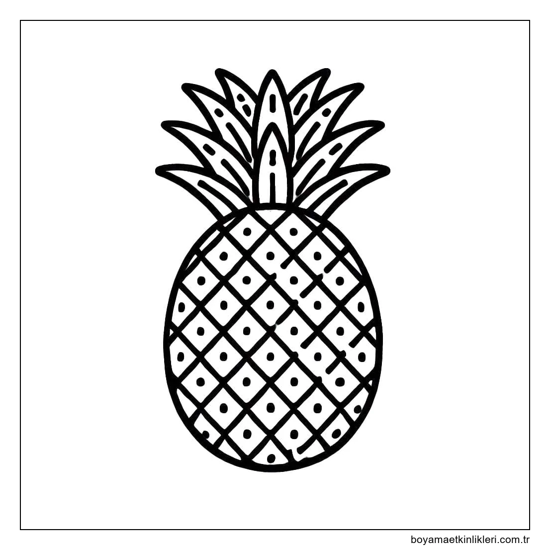 Ananas çiz yazdırılabilir