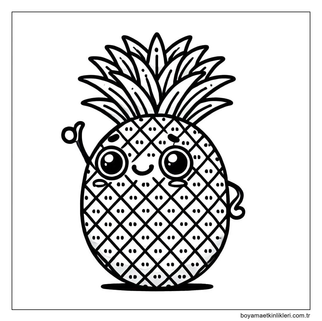 Ananas kolay çiz