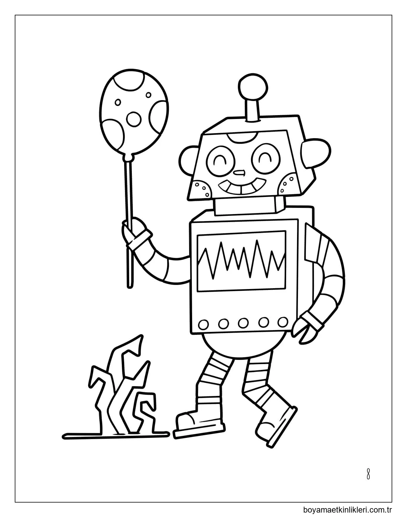 Balon Tutan Eğlenceli Robot