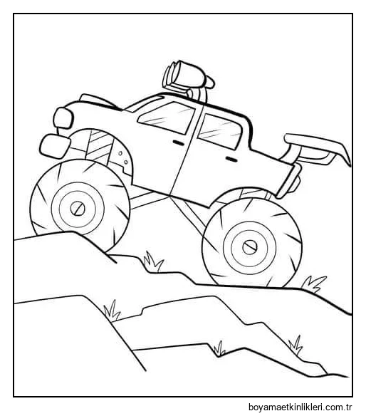 Basılabilir Canavar Kamyon Resmi