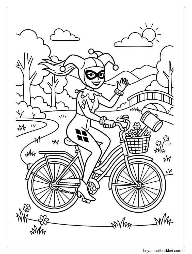 Bedava Yazdırılabilir Harley Quinn