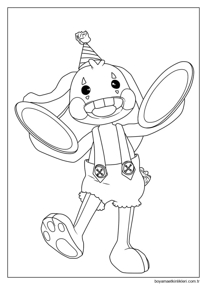 Bunzo Bunny'yi Ücretsiz Yazdırılabilir Olarak Çiz