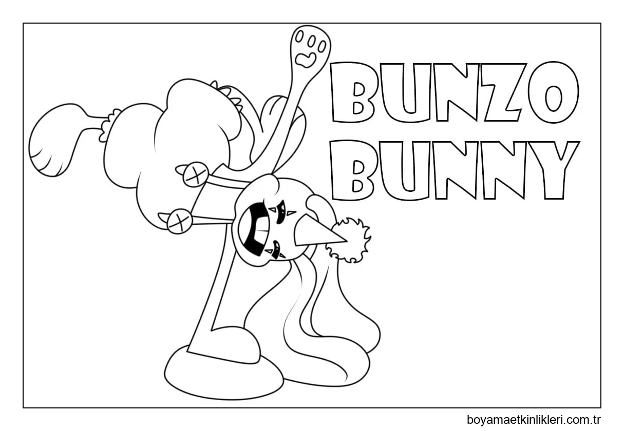 Bunzo Bunny'yi Yazdırmak İçin Çizin