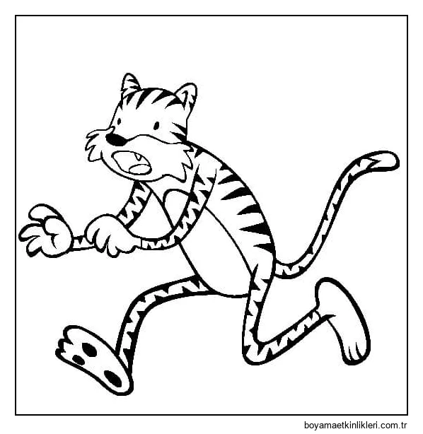 Çalışan Kaplan Çizimi