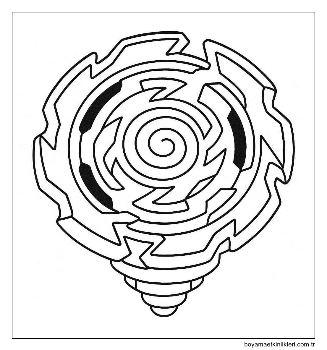 Çizmek Beyblade çocuklar için kolay