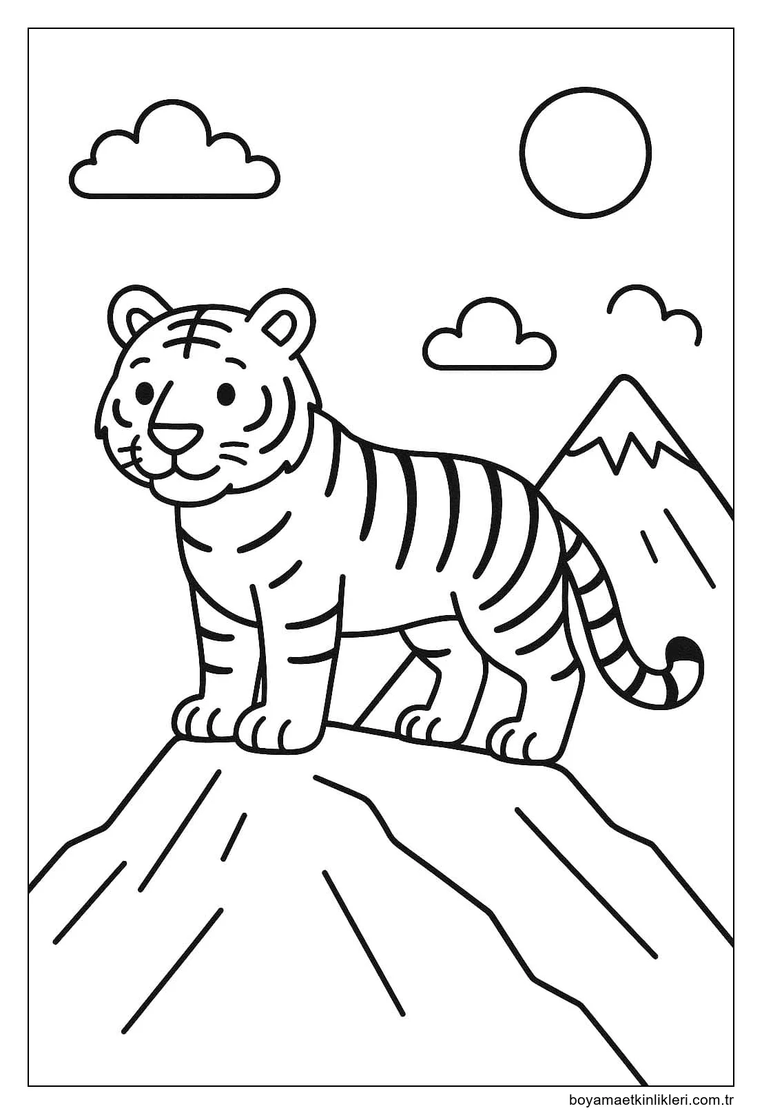 Çizmek Kaplan çocuklar için