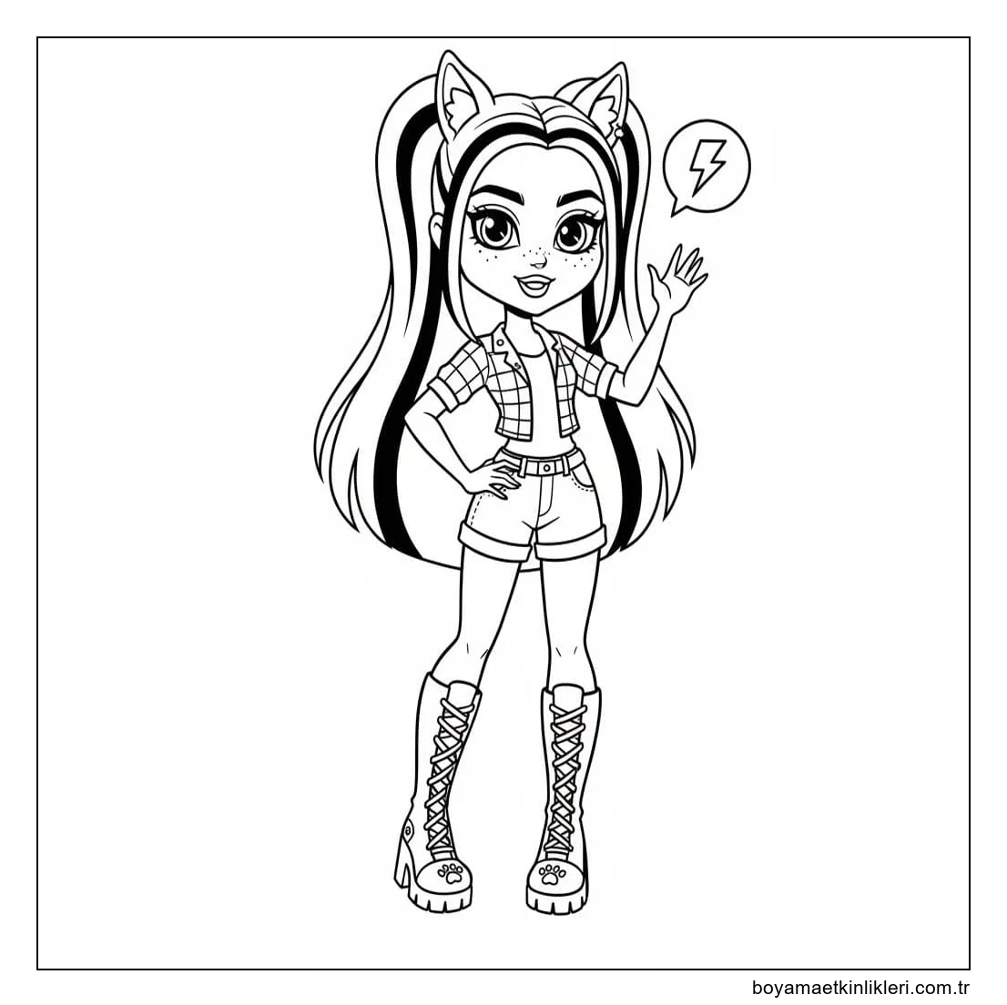 Çizmek Monster High çocuklar için basit