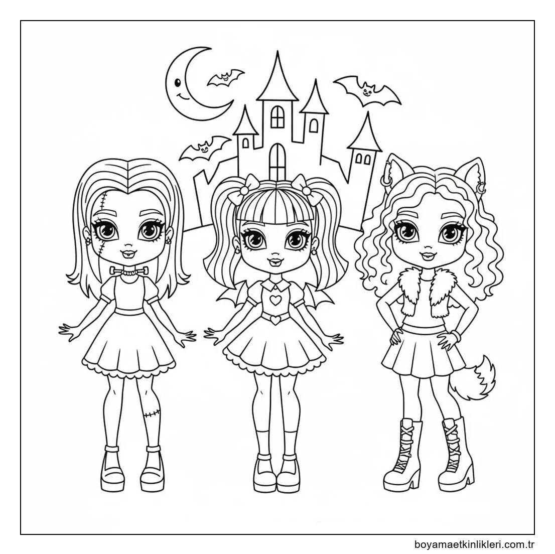 Çizmek Monster High çocuklar için yazdırılabilir