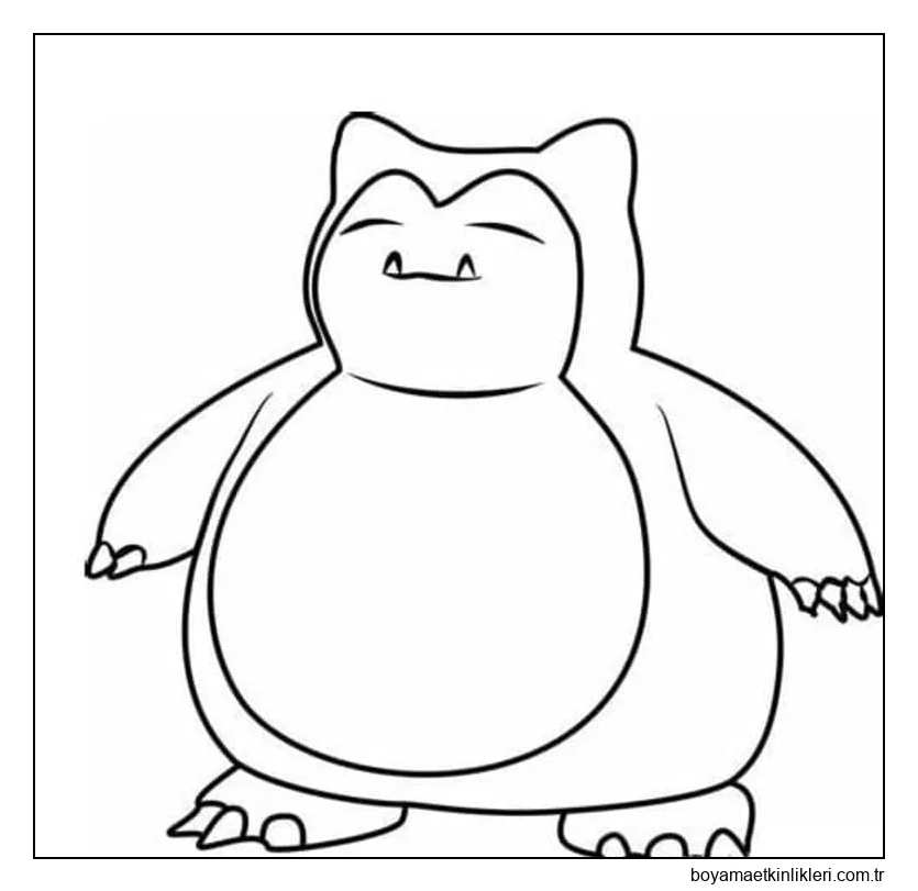 Çizmek Snorlax Pokémon