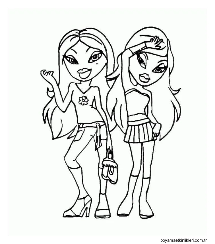 Çocuklar için Baskı Sayfası Bratz