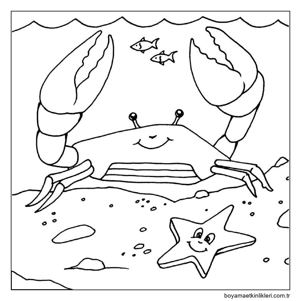 Denizyıldızı ile Yengeç