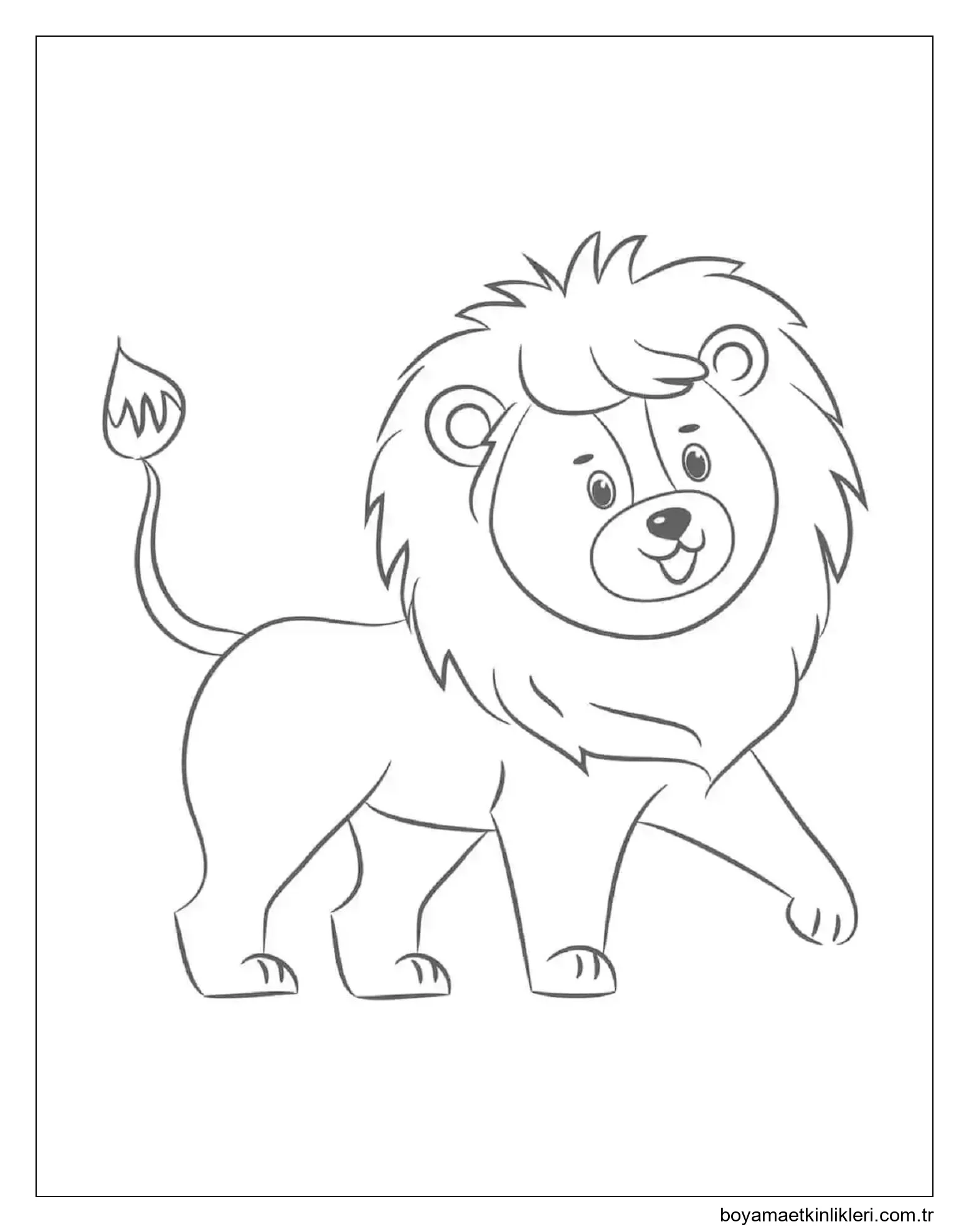 Eğlenceli Küçük Aslan Yürüyüşü