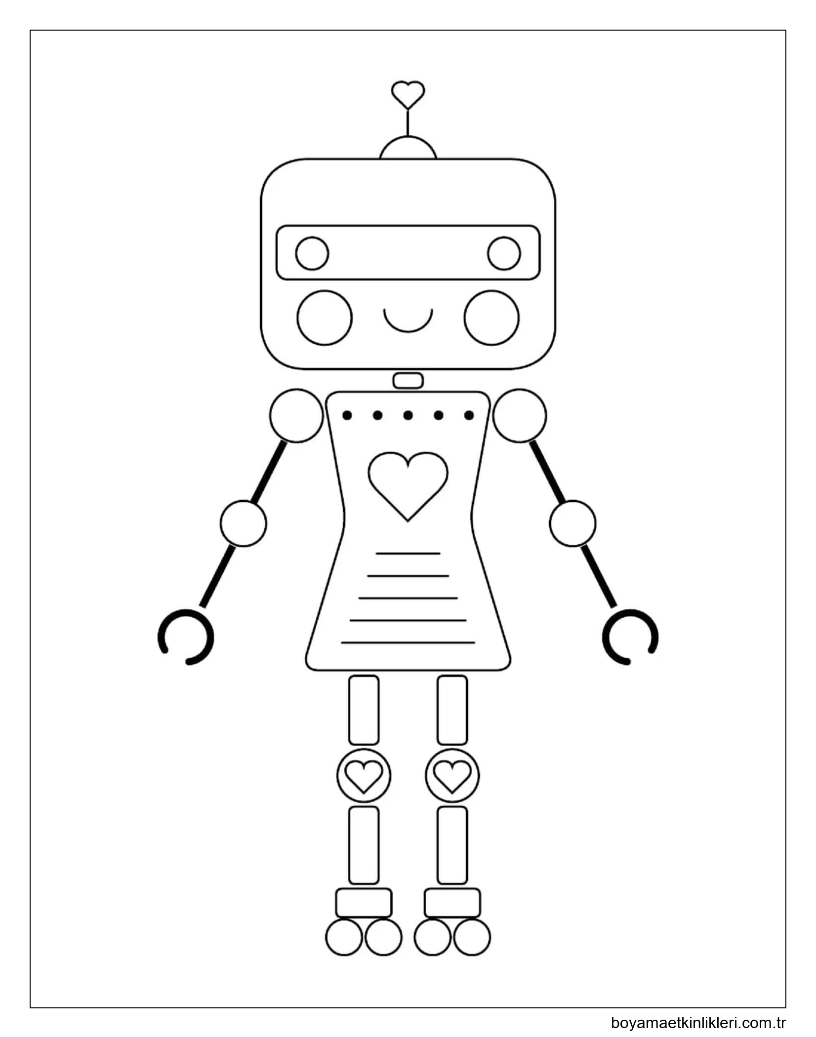 Gülümseyen Kız Robot