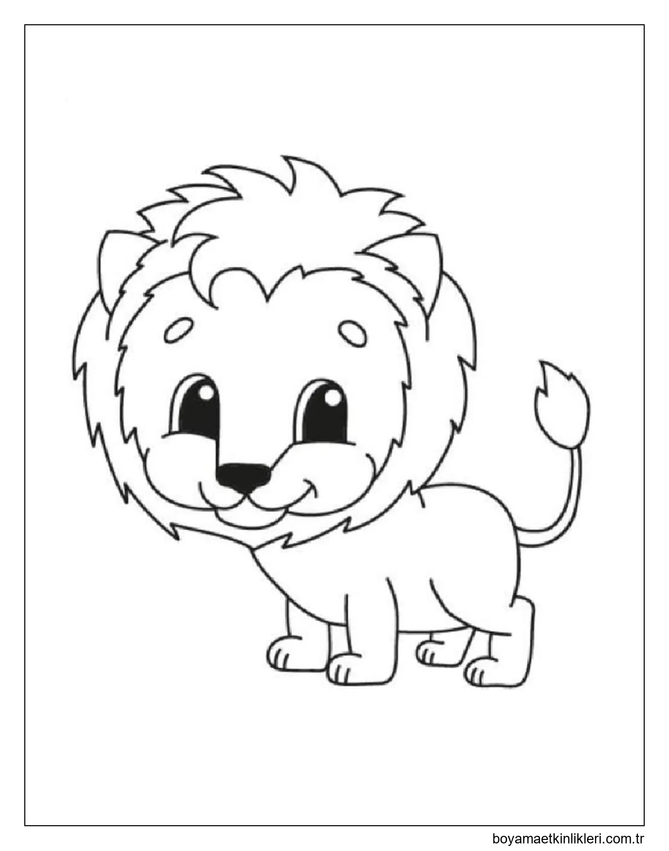 Gülümseyen Küçük Aslan