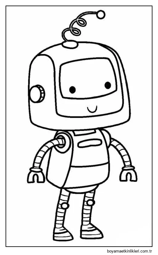 Gülümseyen Küçük Robot