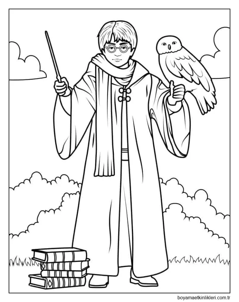 Harry Potter'ı çizin yazdırılabilir