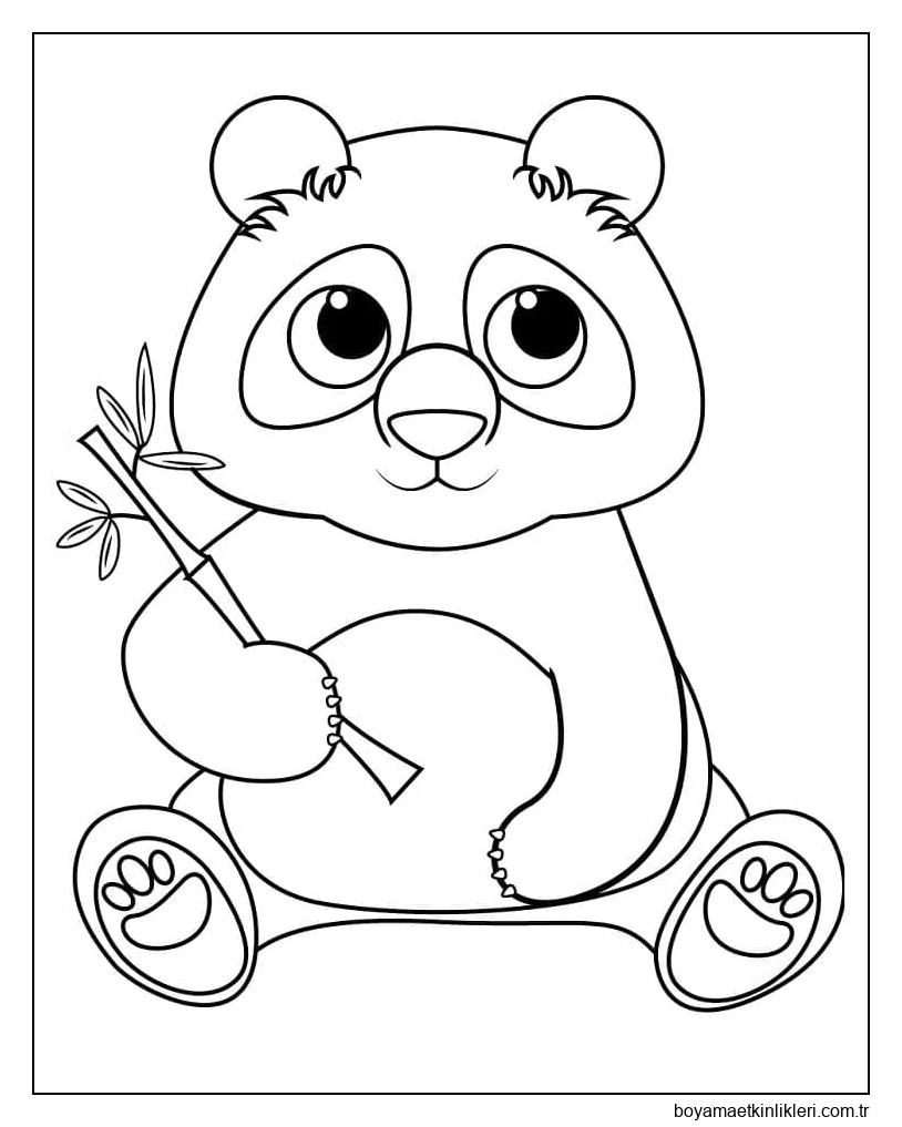 Panda'yı ücretsiz yazdırılabilir çizin
