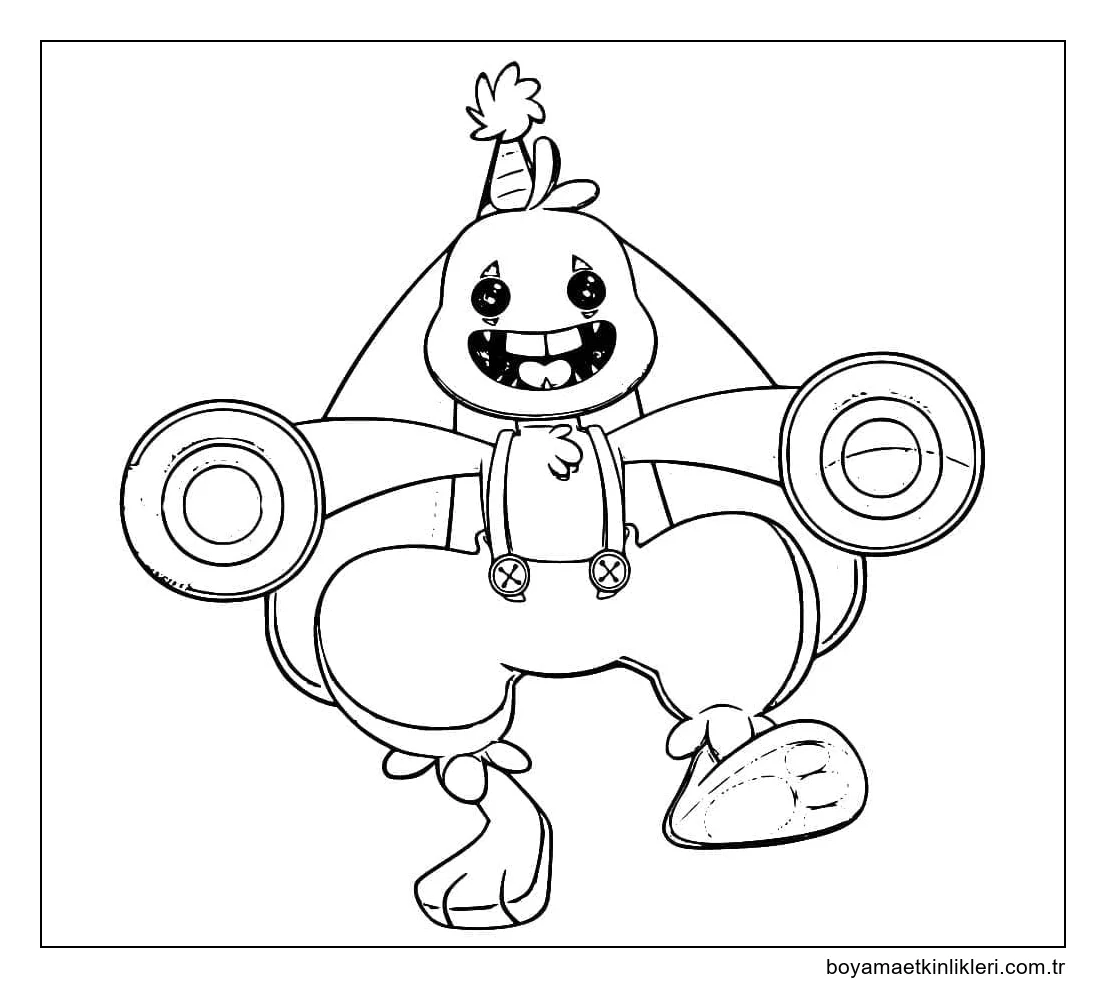 Poppy Playtime'dan Bunzo Bunny'yi çizin